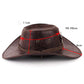 🤠 50% DE RÉDUCTION ! ✨ Chapeau de Cowboy Vintage – PU – Large Bord & Lanière Réglable for Plein Air