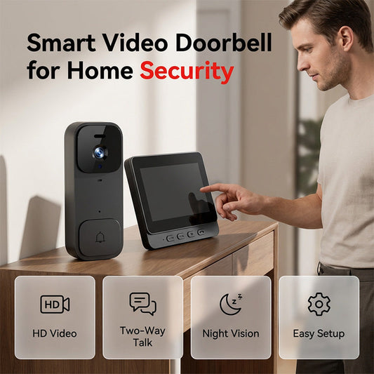 📢 PROMO EXCEPTIONNELLE -50% ! ⏰ Sonnette Vidéo Intelligente avec Écran 4,3" – Surveillance en Temps Réel & Communication Bidirectionnelle – Sécurisez Votre Domicile 24h/24 🏡💖✨