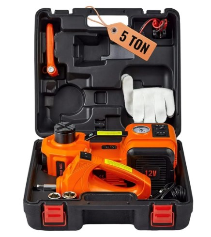 🔥 PROMO FLASH : 50% DE RÉDUCTION ! 🚗 Kit de Cric 12-en-1 – 5 Tonnes Max – Cric Hydraulique + Clé à Chocs + Pompe Gonflable + Lampe LED for Dépannage Auto d’Urgence ✨