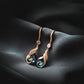 💎🔥 PROMO FLASH 50% ! Boucles d'oreilles Phoenix Étincelantes en Or Plaqué – Zirconia Cubique AAA, 2 Options (Saphir Bleu ou Perle), 6.9×1.2 cm, Cadeau Parfait pour Événements Spéciaux ✨