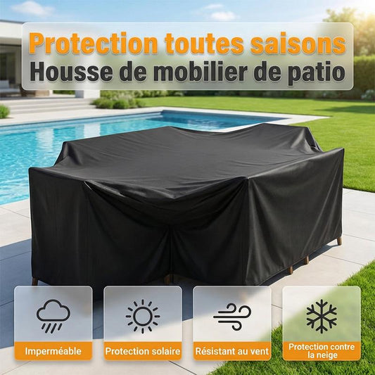 ☔️ PROMO FLASH : 50% DE RÉDUCTION ! Housse de Protection Imperméable pour Salon de Jardin – Tissu Oxford 210D Anti-UV & Coupe-Vent, Cordon de Serrage et Sangles Robustes for une Protection Toutes Saisons ✨