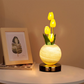 🌷 50% DE RÉDUCTION ! 💡 Veilleuse Bouquet de Tulipes – Verre & Métal – Lueur Douce & USB for Chambre & Nursery