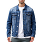 🧥 PROMO LIMITÉE 50% DE RÉDUCTION ! 👖 Veste en Jean Délavé Vintage pour Homme – Design Intemporel, Tissu Durable & Poches Fonctionnelles ✨