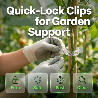 🌸🌿 PROMO FLASH 50% ! Lot de 100 Attaches Douces Réutilisables pour Plantes – Fixation Rapide, Aéré, Résistant aux UV, Soutien pour Orchidées, Tomates & Rosiers 🦋