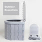 🚽🏕️ PROMO FLASH 50% ! Toilettes Pliantes Portables Extérieur – ABS Durable, 136kg Charge, Anti-Odeurs, Idéales Camping, Voyage, Randonnée 🎒