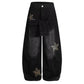 👖⭐ PROMO FLASH 50% ! Jean Unisexe Baggy avec Patchs Étoiles – Coupe Oversize, Tissu Polyester Durable, Ceinture Liée, 6 Tailles, Style Années 90 & Streetwear ✨