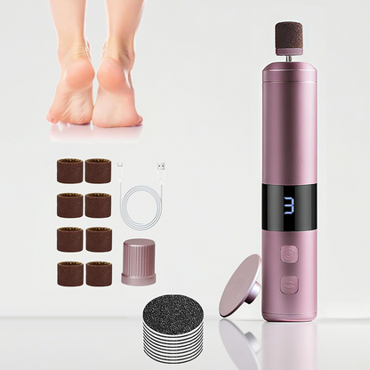 ⏳ -50% ! 💥 Épilateur Électrique pour les Jambes – ABS – 3 Vitesses – Double Rotation – Têtes 2-en-1 – Rechargeable USB – Écran Numérique – Argent/Rose/Violet/Noir/Blanc 🦶