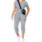 👕🩳 PROMO LIMITÉE 50% ! Ensemble de Survêtement/Homewear Femme 2 Pièces – Tissu Polyester Doux, Taille à Cordon, Poche, 7 Couleurs, Confort Optimal & Style Décontracté ✨