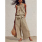 🔥👕🩳 OFFRE SPÉCIALE NOUVEAUTÉS 2026 - Ensemble 2 Pièces Femme Été – Haut sans Manches & Pantalon Large, Tissu Respirant, 8 Couleurs, Taille S-2XL, Parfait pour Vacances ✨
