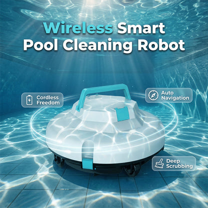 🌊🤖 PROMO FLASH 50% ! Robot Nettoyeur de Piscine Sans Fil – Aspiration Puissante, Navigation Intelligente, 28W, Charge Rapide, Filtre Facile à Nettoyer 🏊‍♂️