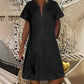 👗✨ PROMO FLASH 50% ! Robe Femme en Denim – Col en V, Manches Courtes, Coupe Décontractée, Tissu Léger & Polyvalent, Multi-Tailles pour l'Été & le Quotidien 🌞