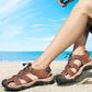 👞 50% DE RÉDUCTION ! 🌿 Sandales d’Extérieur Respirantes et Antidérapantes à Bout Fermé pour Hommes – Simili Cuir, Semelle Caoutchouc & Sangles Velcro – Protection, Confort et Durabilité pour Toutes Vos Aventures 🏔️✨