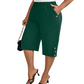 👖🌸 PROMO FLASH 50% ! Pantalon Capri Femme Décontracté – Taille Élastique, 6 Couleurs, 6 Tailles, Tissu Polyester Respirant, Parfait Quotidien & Sorties ✨