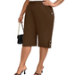 👖🌸 PROMO FLASH 50% ! Pantalon Capri Femme Décontracté – Taille Élastique, 6 Couleurs, 6 Tailles, Tissu Polyester Respirant, Parfait Quotidien & Sorties ✨