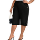👖🌸 PROMO FLASH 50% ! Pantalon Capri Femme Décontracté – Taille Élastique, 6 Couleurs, 6 Tailles, Tissu Polyester Respirant, Parfait Quotidien & Sorties ✨