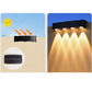 🌞 -50% ! 🎨 Applique Murale Solaire Multicolore – ABS – IP65 – 10 Couleurs & 12 Modes – Batterie 1200 mAh – Autonomie 10+ Heures pour Jardin et Façade 🏡