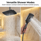 💧 PROMO FLASH : 50% DE RÉDUCTION ! Système de Douche à Affichage Numérique – Ciel Étoilé LED & Tablette Intégrée, 4 Modes de Jet, Corps en Alliage for un Spa à Domicile ✨🚿