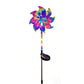 📢⏰🌈 PROMO -50% ! Lampe de Jardin Éolienne Solaire Arc-en-ciel – Rotation, LEDs Multicolores, Installation Facile