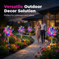 📢⏰🌈 PROMO -50% ! Lampe de Jardin Éolienne Solaire Arc-en-ciel – Rotation, LEDs Multicolores, Installation Facile