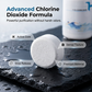 🍃💦 PROMO EXCEPTIONNELLE : ACHETEZ 1, LE 2ÈME À -50% ! Comprimés de Traitement pour Piscine Crystal Clear – Formule Dioxyde de Chlore, Action de Clarification & Désinfection, 1 comprimé pour 160-400kg d'Eau ✨
