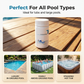 🍃💦 PROMO EXCEPTIONNELLE : ACHETEZ 1, LE 2ÈME À -50% ! Comprimés de Traitement pour Piscine Crystal Clear – Formule Dioxyde de Chlore, Action de Clarification & Désinfection, 1 comprimé pour 160-400kg d'Eau ✨