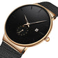 ⌚ PROMO FLASH : 50% DE RÉDUCTION ! Montre Homme Minimaliste – Quartz de Précision, Boîtier en Acier Inoxydable & Étanche 30m for un Style Élégant et Polyvalent au Quotidien ✨🕐