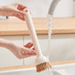 🔥 -50% IMMÉDIAT ! 🍳 Ensemble de Brosses à Casserole Pivotantes à Suspendre – Manche Long Réglable 6 Positions & Manche Court Anti-Fuite – Poils Courbés pour un Nettoyage Efficace – Idéal pour Casseroles, Poêles et Éviers – Blanc et Beige 🧽✨