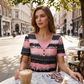 👚👕 PROMO FLASH 50% ! Haut Femme Henley Rayé Faux Deux Pièces – Style Superposé, Tissu Doux & Aéré, Chic Décontracté pour le Printemps/Été 🌸
