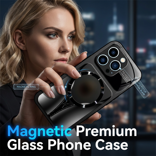 📱 PROMO LIMITÉE 50% DE RÉDUCTION ! ✨ Coque Téléphone Verre Trempé Magnétique – Ultra-Résistante, Compatible MagSafe ✨