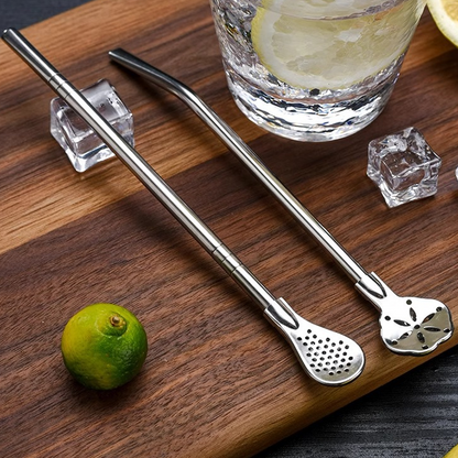 🥤 PROMO FLASH : 50% DE RÉDUCTION ! Paille-Cuillère 2-en-1 – Acier Inoxydable 304 Alimentaire – Démontable & Tête Filtrante for Thé, Maté & Jus 🍵