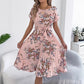 👗✨ PROMO FLASH -50% ! Robe Midi Plissée Imprimé Floral – Coupe Élégante, Taille Cintrée, Tissu Léger, Idéale Printemps & Été 🌸