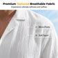 👔 PROMO FLASH 50% ! ☀️ Chemise Homme à Manches Courtes & Col Camp – Tissu Texturé Froissé, Léger & Respirant – Coupe Décontractée 🌴