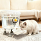 🐾💧 PROMO FLASH 50% ! Distributeur d'Eau pour Animaux Grande Capacité 5L/3L – Système Gravité Sans Électricité, Design Surélevé, Facile à Nettoyer 📢