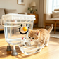 🐾💧 PROMO FLASH 50% ! Distributeur d'Eau pour Animaux Grande Capacité 5L/3L – Système Gravité Sans Électricité, Design Surélevé, Facile à Nettoyer 📢