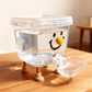 🐾💧 PROMO FLASH 50% ! Distributeur d'Eau pour Animaux Grande Capacité 5L/3L – Système Gravité Sans Électricité, Design Surélevé, Facile à Nettoyer 📢