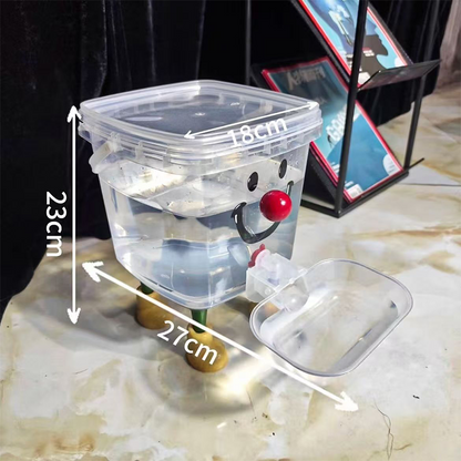 🐾💧 PROMO FLASH 50% ! Distributeur d'Eau pour Animaux Grande Capacité 5L/3L – Système Gravité Sans Électricité, Design Surélevé, Facile à Nettoyer 📢