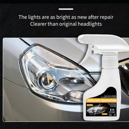 📢 50% DE RÉDUCTION !! ⏰ Spray Rénovateur pour Phares de Voiture – 180 ml + Agent Revêtement 10 ml – Restauration Instantanée & Protection UV Longue Durée 🚗✨