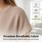 👗 PROMO LIMITÉE -50% ! 🌸 Robe T-Shirt Femme Midi – Tissu Doux Respirant, Poches Cachées, Coupe Ample Flatteuse · Beige, Noir, Rose · S–5XL ☁️