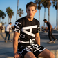 👔 PROMO LIMITÉE 50% DE RÉDUCTION ! 👕 Ensemble Homme Décontracté à Imprimé Graphique Moderne – Confort, Style & Polyvalence pour l'Été ✨