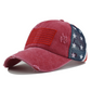 🧢 PROMO LIMITÉE 50% DE RÉDUCTION ! 🇺🇸 Casquette de Baseball en Maille Usée avec Drapeau Américain – Dos Respirant & Ouverture pour Queue de Cheval ✨