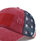 🧢 PROMO LIMITÉE 50% DE RÉDUCTION ! 🇺🇸 Casquette de Baseball en Maille Usée avec Drapeau Américain – Dos Respirant & Ouverture pour Queue de Cheval ✨