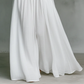 👗 PROMO LIMITÉE 50% DE RÉDUCTION ! ✨ Robe Maxi Blanche Élégante à Plis & Col Haut – Style Français & Taille Marquée 🌸