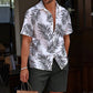 🏝️👔 PROMO FLASH 50% ! Set Vacances Homme – Chemise & Short Imprimé Tropical, Léger & Respirant – Look Plage & Détente ☀️