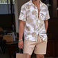 🏝️👔 PROMO FLASH 50% ! Set Vacances Homme – Chemise & Short Imprimé Tropical, Léger & Respirant – Look Plage & Détente ☀️