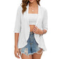 🧥 LIMITÉ : 50% DE RÉDUCTION ! ✨ Cardigan Léger à Œillets – Maille Ajourée, Vaporeux, Été ☀️