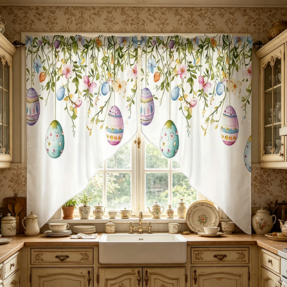 🌿🌸 PROMO FLASH 50% ! Rideaux Imprimé Botanique à Passants – Impression Numérique Vive, Tissu Polyester Anti-Rides, 8 Motifs, 4 Tailles, Décoration Murale & Fenêtre ✨