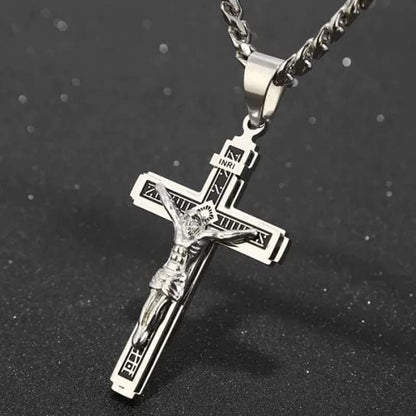 ⛪✨ PROMO FLASH 50% ! Collier Croix en Acier Inox – Durable, Hypoallergénique, Design Élégant & Intemporel ✝️