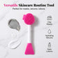 ⏳⏰ PROMO LIMITÉE 50% ! Brosse Applicateur Masque Visage en Silicone – Double Embout (Spatule + Poils), Texture Douce, Application Uniforme, Facile à Nettoyer 🪮
