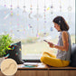 🌈✨ PROMO FLASH 50% ! Attrape-Soleil Décoratif en Cristal – Reflets Arc-en-Ciel, Designs Symboliques (Soleil/Lune), 43-47 cm, Finition Or/Argent ✨