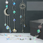 🌈✨ PROMO FLASH 50% ! Attrape-Soleil Décoratif en Cristal – Reflets Arc-en-Ciel, Designs Symboliques (Soleil/Lune), 43-47 cm, Finition Or/Argent ✨